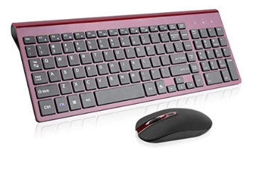  Wireless Keyboard and mouse combo (Wine Red)