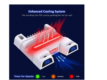  Charging stand with cooling fan for PS5 Digital Edition