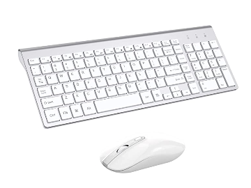  Wireless Keyboard and mouse combo (Silver Gray)